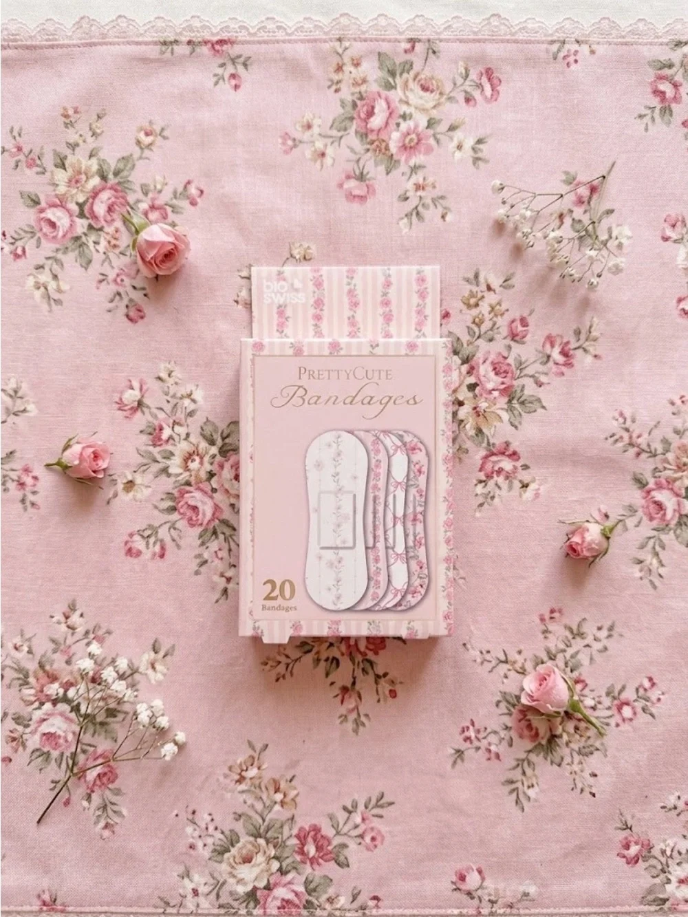 LoveShackFancy Inspired PrettyCute Floral Bandage Bundle | Pink, Blue + Lavender